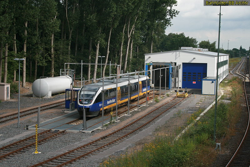 VT 772 der Nordwestbahn im Bw Dorsten.